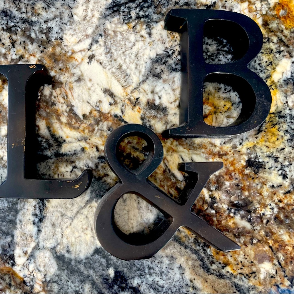 Letters and ampersand